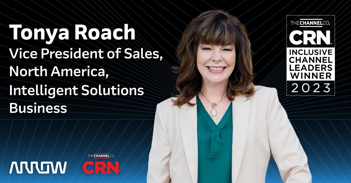 A huge congrats to our own Tonya Roach for making <a href="/CRN/">CRN</a>'s list of Inclusive Channel Leaders. arw.li/6004Pz652