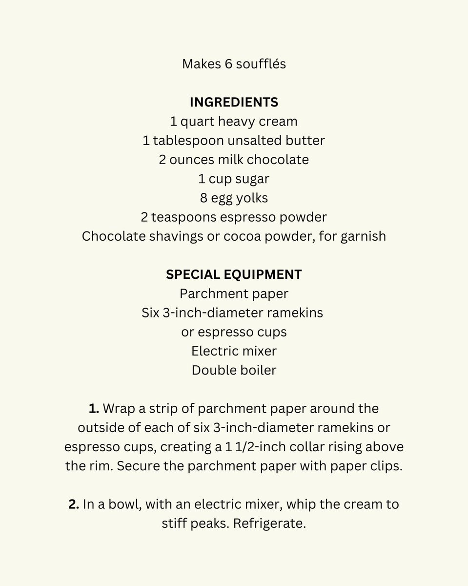 ericripert's tweet photo. FROZEN ESPRESSO SOUFFLÉS
I love to surprise dinner guests with this stunning dessert. It will wow anyone you put it in front of, and the best part is, it's very easy to make!
#VegetableSimple https://t.co/bv6bhUEekh