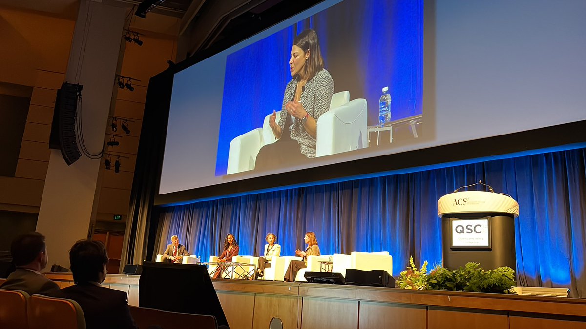 Dr. Zara Cooper moderates a discussion with our panelists to close out today's general session! #ACSQSC23