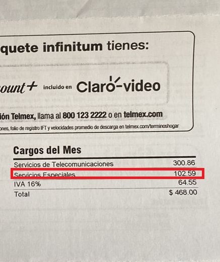 farvel0586's tweet photo. Imposible dar de baja un servicio que no solicitaste con @TELMEXSoluciona @Telmex  "servicios especiales" @AtencionProfeco alguna solución
@Profeco https://t.co/P1kqT3LgTS