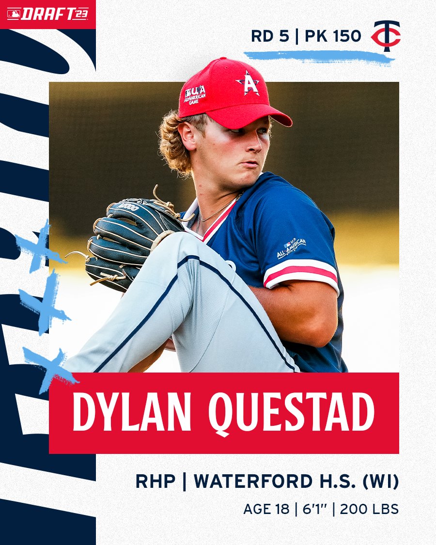 Dylan stays in the midwest!

With the 150th pick in the 2023 #MLBDraft, we have selected RHP Dylan Questad.