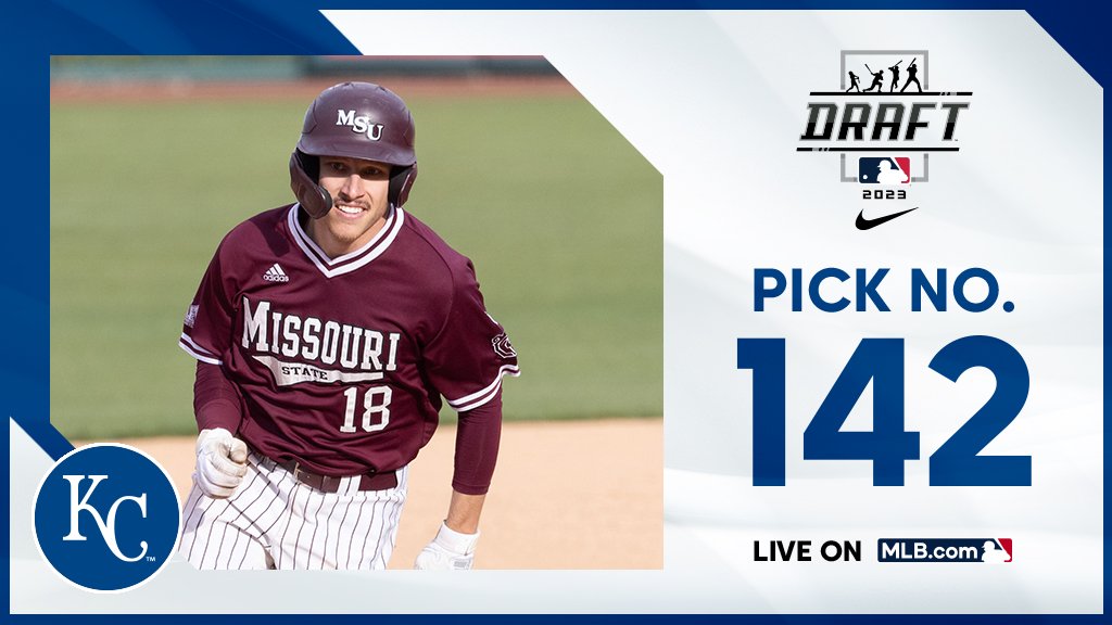 With the 142nd pick, the <a href="/Royals/">Kansas City Royals</a> select @MSUBearBaseball outfielder Spencer Nivens, No. 119 on the Top 250 Draft Prospects list.

Watch live: atmlb.com/3NMtu27