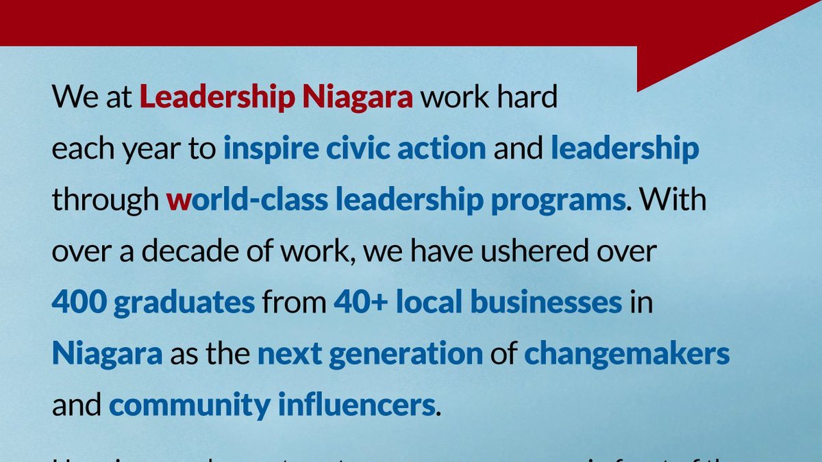 Leadership Niagara tweet media