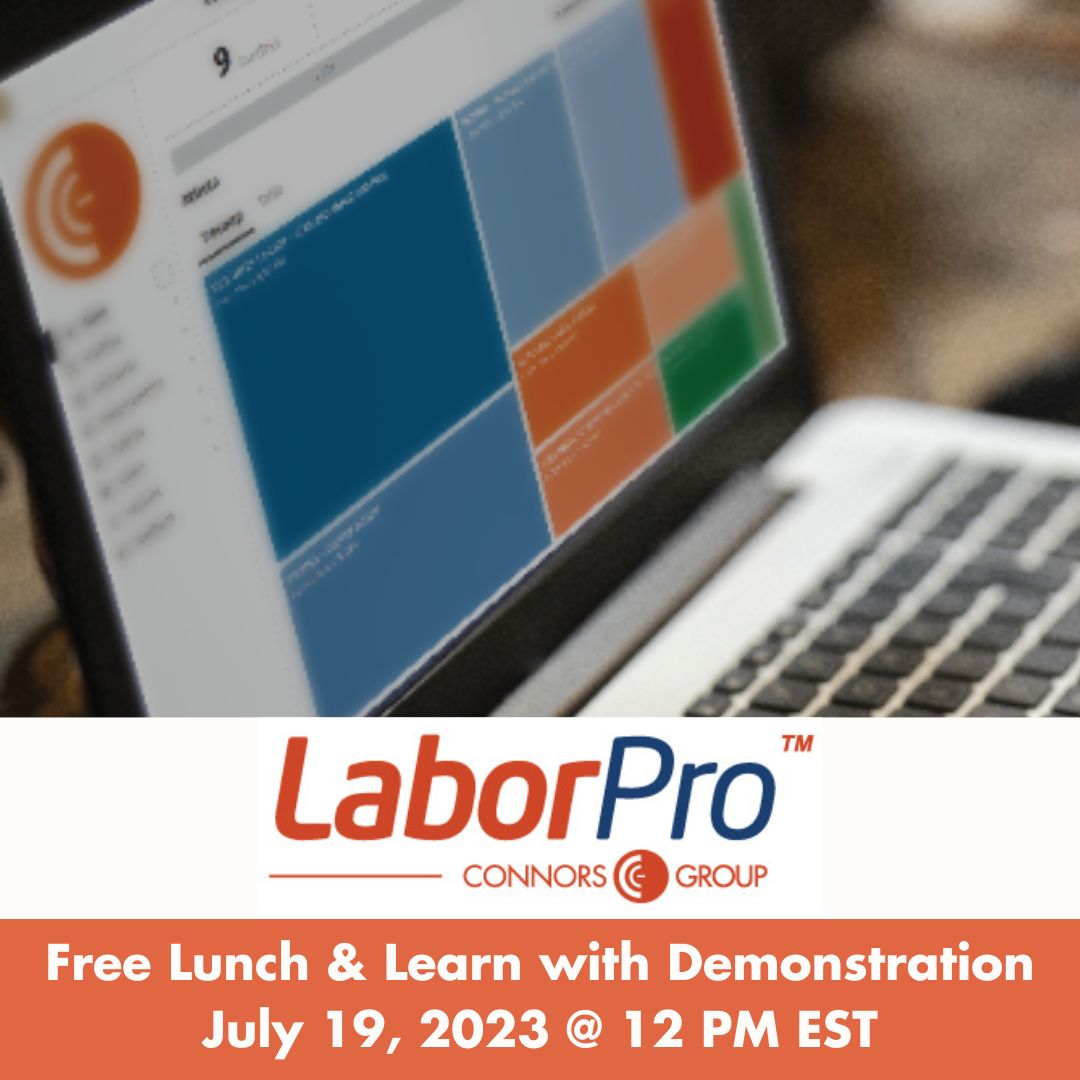 Join the LaborPro Product Team for a free Lunch and Learn on July 19th at 12 PM EST!

Gain valuable insights through a guided demonstration, exploring key functionalities for building engineered labor standards for your organization.

Click to register!
hubs.la/Q01XbJn30