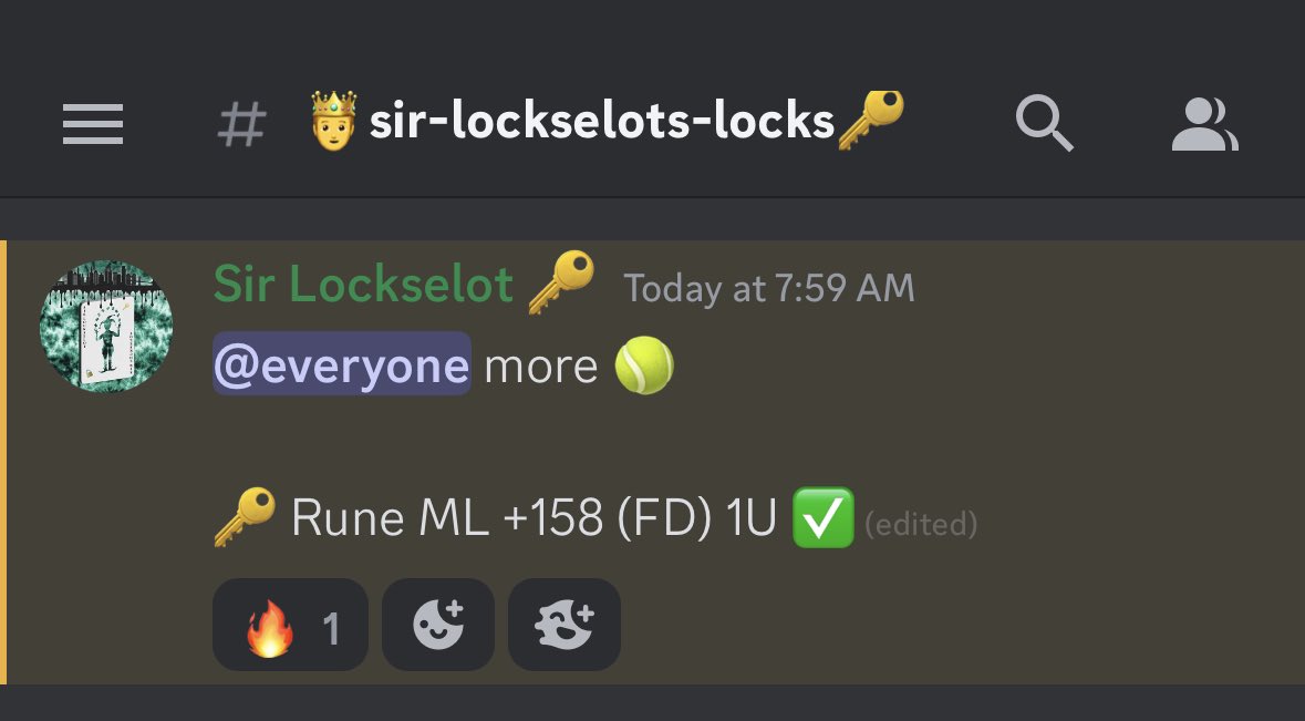 lockselot's tweet photo. When you got your boys back >>>>>
Cash it ✅
Tap in 👇
👉🔗 https://t.co/vmLbc2Orb0
#GamblingTwitter #LockselotsLocks #SportsBetting #Wimbledon https://t.co/D2gc93UPxX