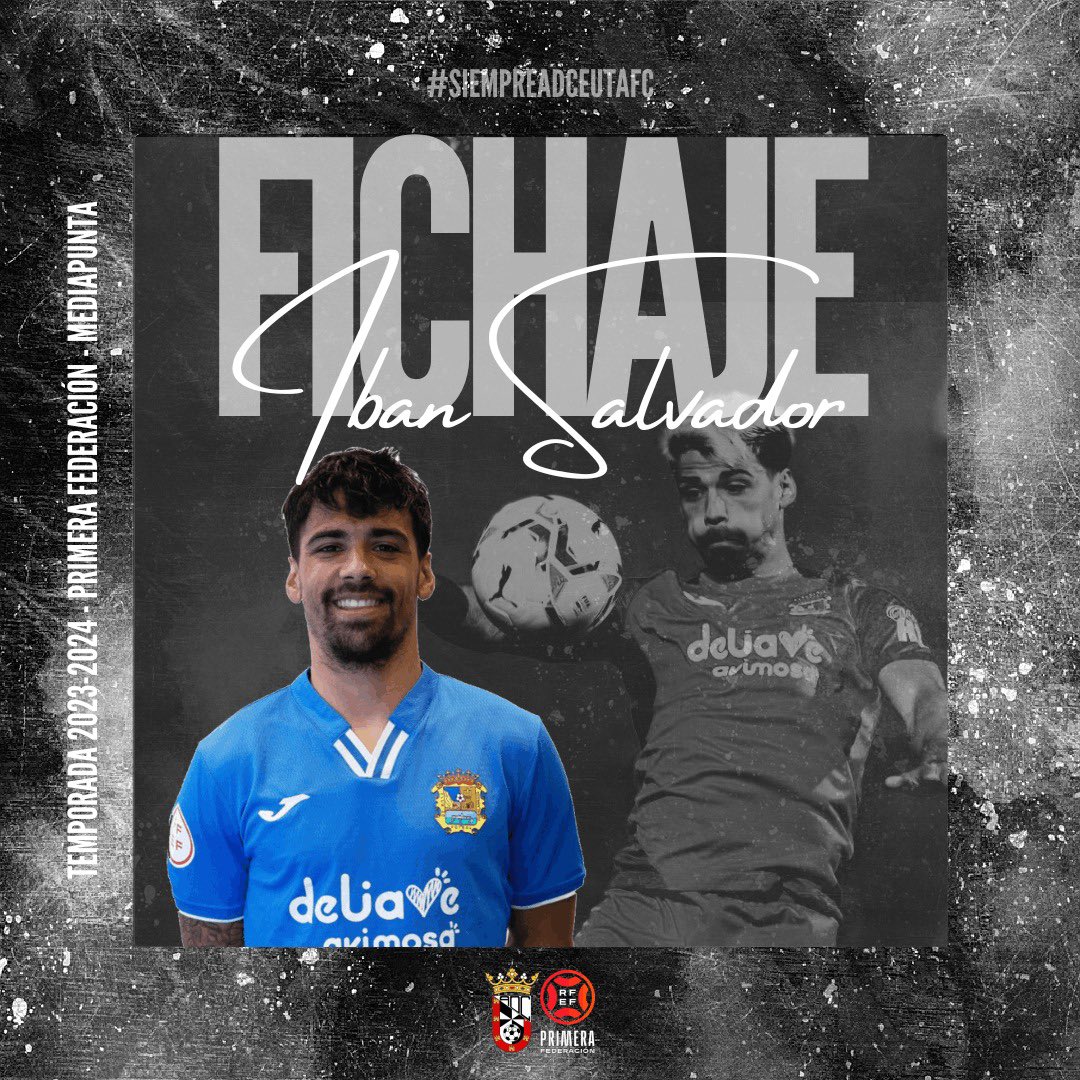 ADCeuta_FC's tweet photo. COMUNICADO OFICIAL 📣

Fichaje 🖋️ Iban Salvador

El talentoso mediapunta @isalva10 , nuevo futbolista de ataque para la AD Ceuta FC. 🔥

Experiencia en Segunda División, internacional por Guinea Ecuatorial y mucha calidad en sus botas 🚀 https://t.co/P1WUrmDIqj