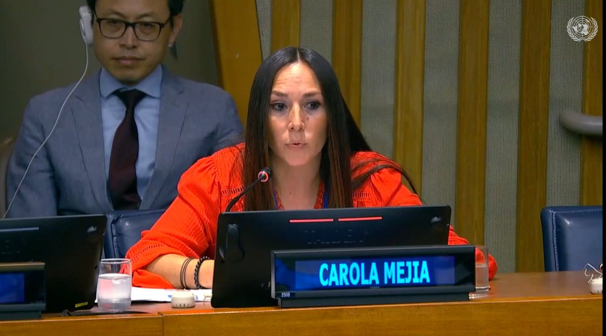 "The UN, being neither debtor nor creditor itself, is the only inclusive multilateral &amp; democratic space that has the legitimacy &amp; competence to discuss &amp;  agree a multilateral legal framework to prevent &amp; address sovereign debt crises" - <a href="/CaroMejiaSilva/">Carola Mejía Silva</a> from <a href="/latindadd/">LATINDADD</a> #HLPF2023