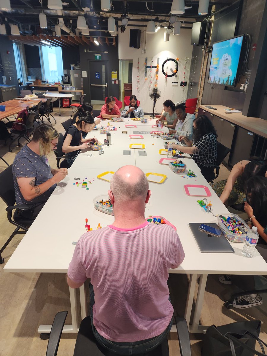 Creative lego building curated by our very own <a href="/davidgauntlett/">David Gauntlett</a> at <a href="/the_studioTO/">The Creative School Innovation Studio</a> !