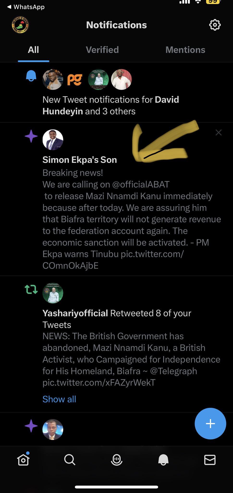 Biafran Retweeter on Twitter: