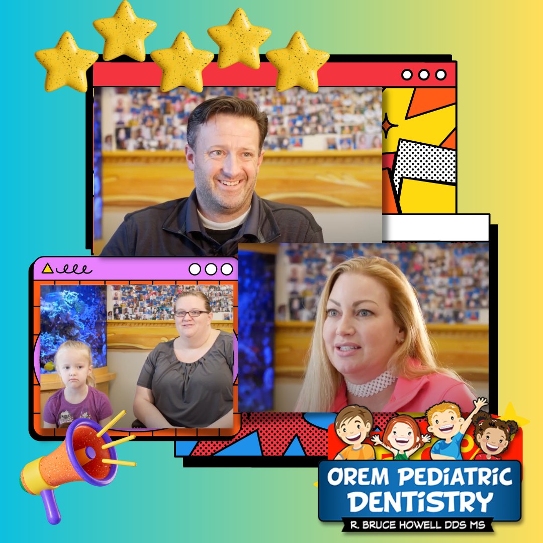 'They treat our kids like they are their children!' Listen to what parents have to say about Orem Pediatric Dentistry: bit.ly/3OFxIIK #bestdentist #bestpediatricdentist #pediatricdentistry #orthodonticspecialist #bestorthodontist⭐ ⭐ ⭐ ⭐ ⭐