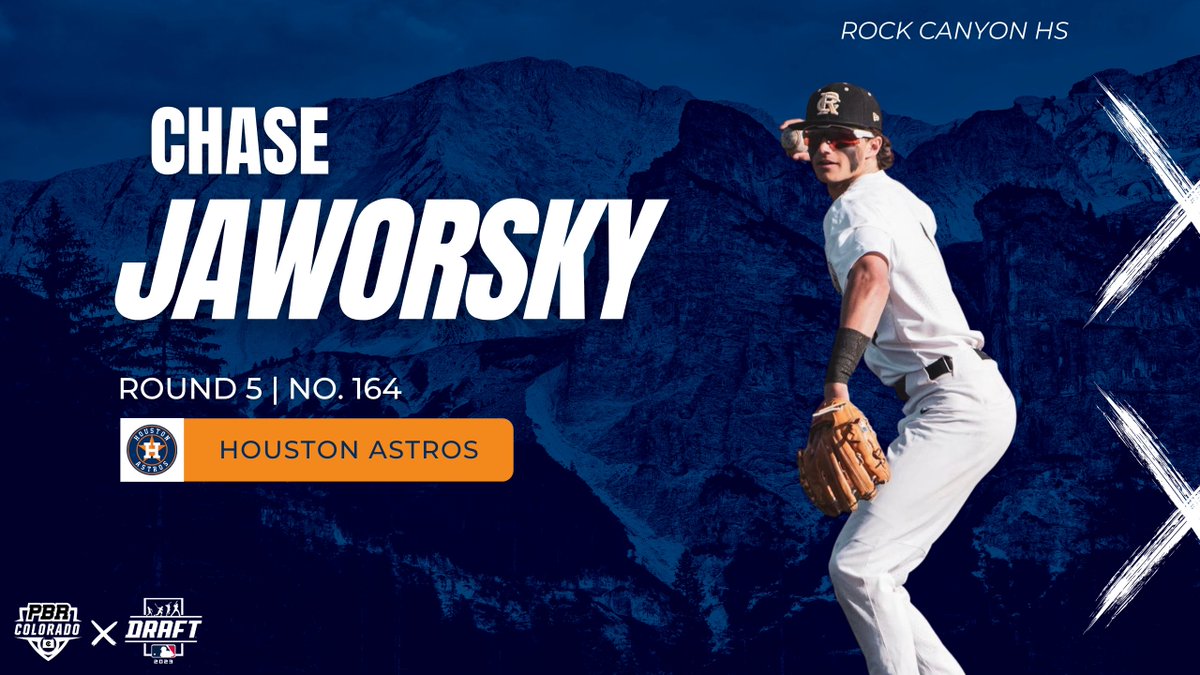 🚨𝐂𝐎 𝐃𝐑𝐀𝐅𝐓 𝐀𝐋𝐄𝐑𝐓🚨

Rock Canyon HS shortstop, Chase Jaworsky, is off the board at No. 164 (5th round) to the <a href="/astros/">Houston Astros</a>.

Jaworsky was a standout at last year's Preseason All-State.

👤Profile: loom.ly/Izrk1CE

@PBR_DraftHQ || #MLBDraft