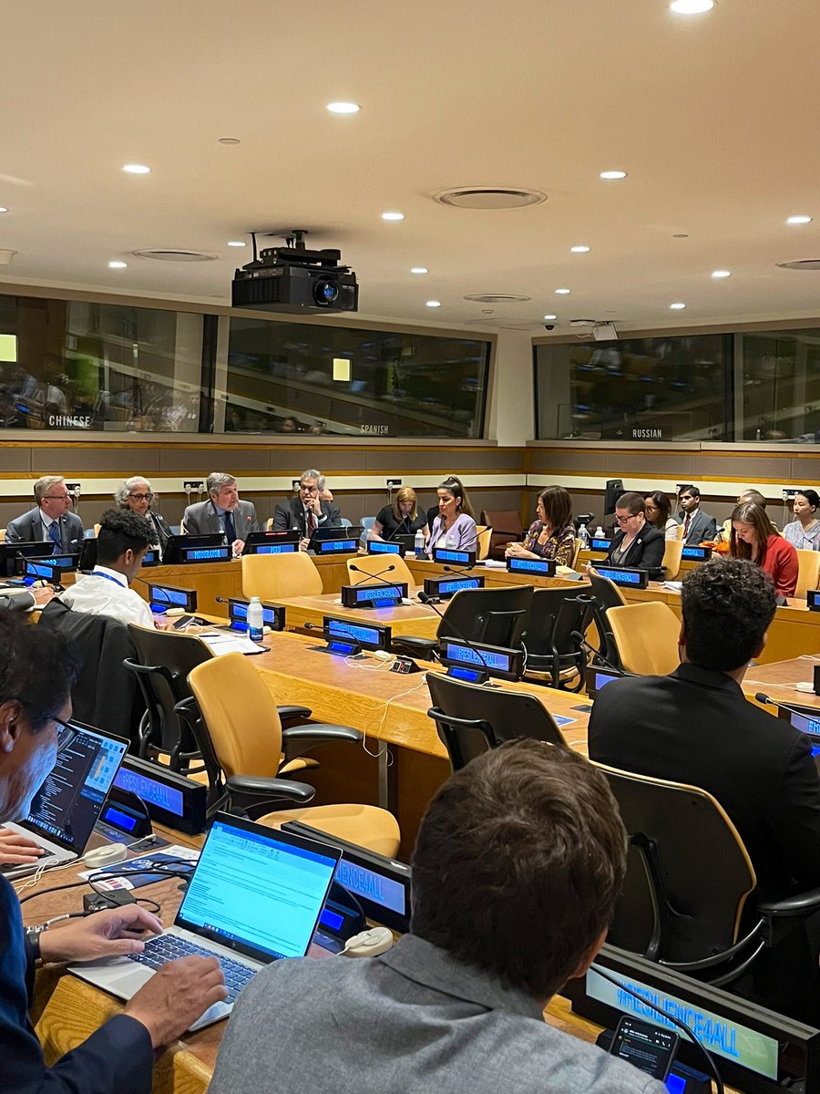 En el Foro de Alto Nivel sobre Desarrollo Sostenible #HLPF en N.Y, el Perú intervino a nombre de los 41 Estados Miembros del Grupo de Países Amigos para la Reducción del Riesgo de Desastres en el evento “Infrastructure Resilience–safeguarding gains in sustainable development”