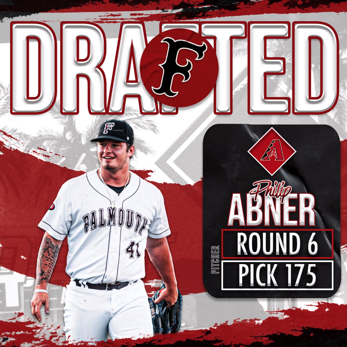 Falmouth Commodores (@falcommodores) on Twitter photo Philip Abner is headed to the Diamondbacks!
'22 <a href="/FalCommodores/">Falmouth Commodores</a> | <a href="/thephilipabner/">Philip Abner</a> Philip Abner is headed to the Diamondbacks!
'22 <a href="/FalCommodores/">Falmouth Commodores</a> | <a href="/thephilipabner/">Philip Abner</a>