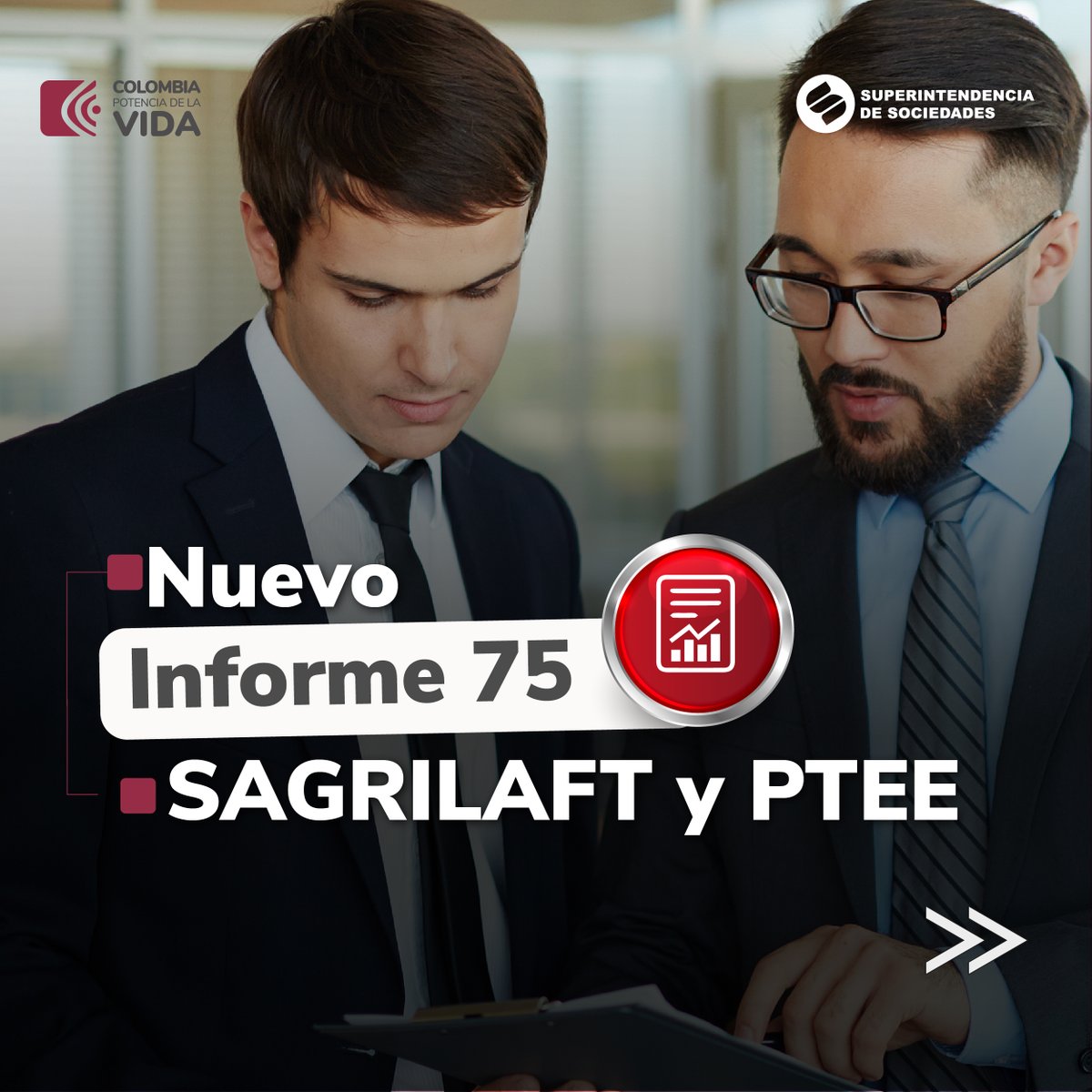 SSociedades's tweet photo. 🚧¡Pronto te contaremos detalles del nuevo Informe 75 #SAGRILAFT y Programas de Transparencia y Ética Empresarial - #PTEE!

Publicaremos oportunamente los parámetros en nuestros canales oficiales:
🌐https://t.co/i2fdyJr3AA https://t.co/l7QInsP4Fu