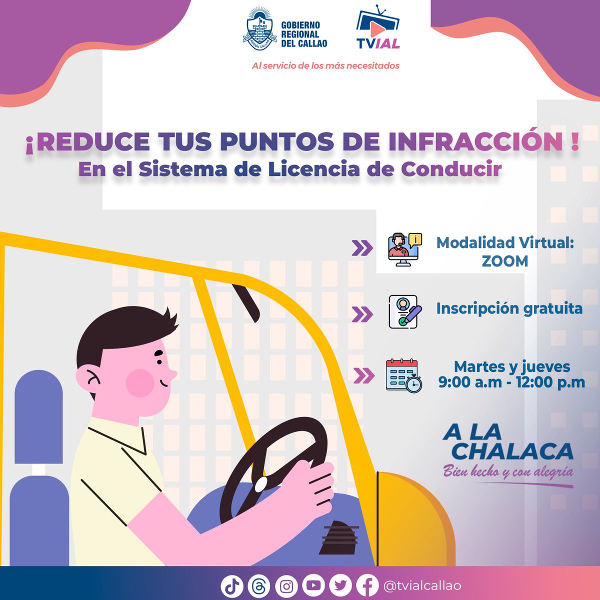 GRTyC_Callao's tweet photo. 🤔 ¿Sabías qué? 🤔Las señales preventivas nos ayudan a ser mejores conductores, peatones y advierten de riesgos imprevistos. 👀Seguimos reforzando lo aprendido de nuestras capacitaciones virtuales en nuestro programa Seguridad Vial: Nuestra Tarea 🚗#Capacitacionesvirtuales #gtyc https://t.co/POiaep3rC4