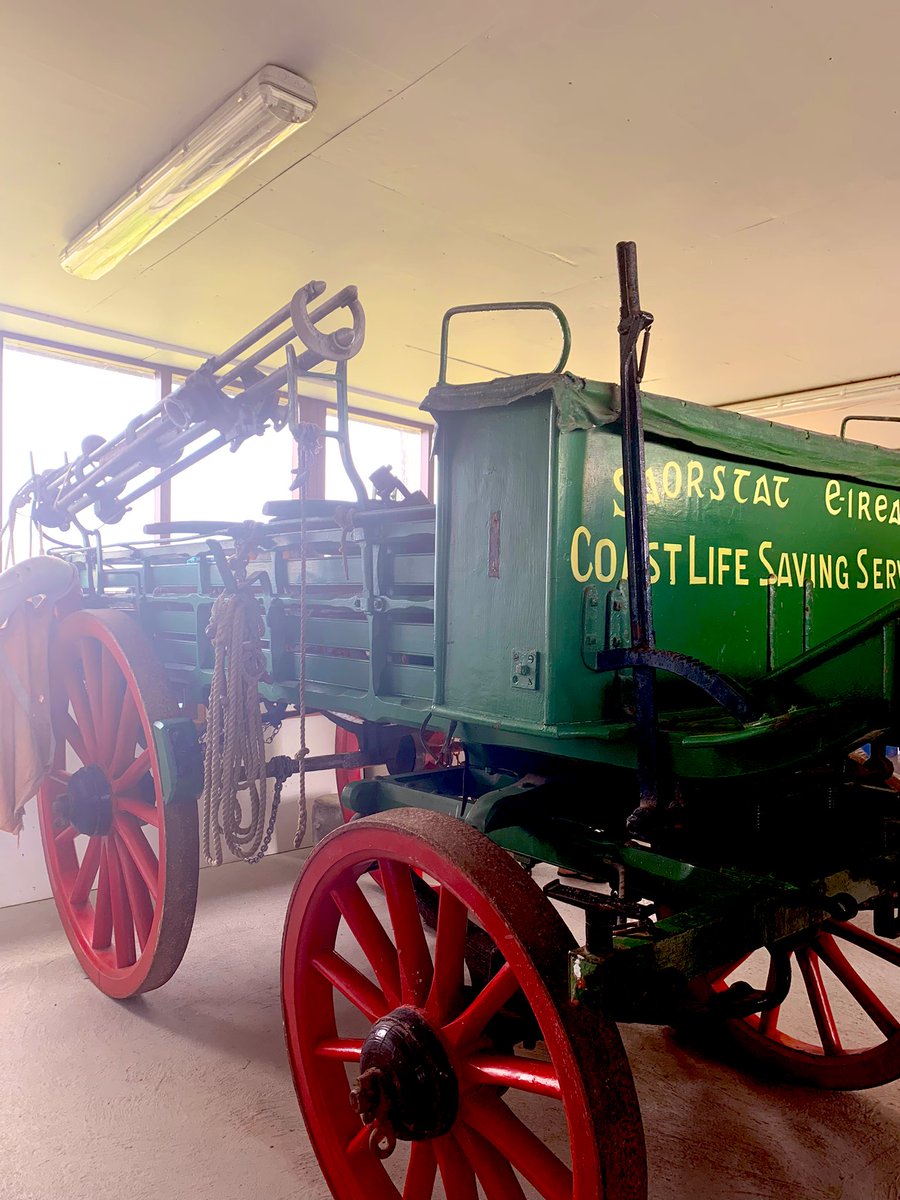 I always pop in to see the Bristol Wagon when at @hooklighthouse - this was a horse drawn carriage with rocket apparatus used in the 19th century by coastguard teams 🌊