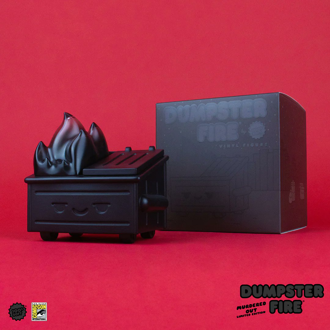 SD_Comic_Con's tweet photo. Add some heat to your #SDCC with @100soft's #SDCC exclusive Dumpster Fires — more info: https://t.co/SqJiaGONHC https://t.co/T4UtsAgF03
