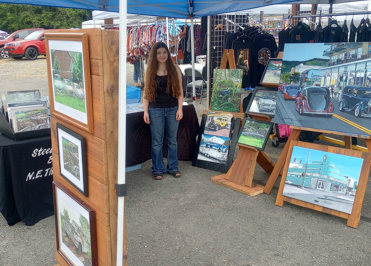 This was Saturday morning, getting ready to show off some artwork, meet some cool people, and sell some art prints. It was a good day, I always have fun out there!😀
#artist #art #vendor #popup #traditionalartist #realismartist #washingtonartist #pacificnorthwestartist #display