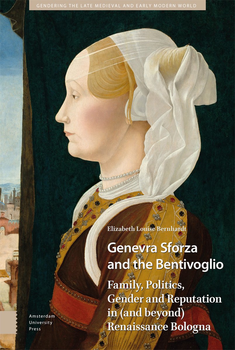 Erika Gaffney | erikagaffney.bsky.social (@egaffney4) on Twitter photo Congrats to <a href="/elizzzabeth3000/">Elizabeth Bernhardt</a> on the publication of Genevra Sforza & the Bentivoglio: Family, Politics, Gender & Reputation in (& beyond) Renaissance Bologna
aup.nl/en/book/978946…
The book appears in the <a href="/AmsterdamUPress/">Amsterdam Univ Press</a> series Gendering the Late Medieval & Early Modern World. Congrats to <a href="/elizzzabeth3000/">Elizabeth Bernhardt</a> on the publication of Genevra Sforza & the Bentivoglio: Family, Politics, Gender & Reputation in (& beyond) Renaissance Bologna
aup.nl/en/book/978946…
The book appears in the <a href="/AmsterdamUPress/">Amsterdam Univ Press</a> series Gendering the Late Medieval & Early Modern World.