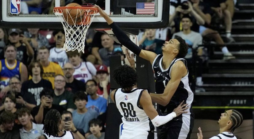 Wemby dunking looks too much like the MJ stretching his arm in Space Jam