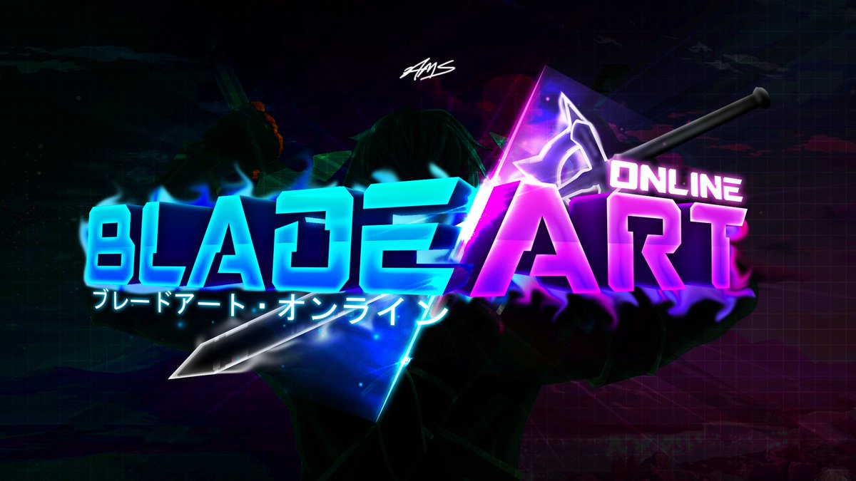 IAmAMSStudios's tweet photo. Logo For Blade Art Online 
Commissioned by @CanuteGames

Let me know your opinions  

#RobloxDev #robloxart #roblox #RobloxGFX #LogoDesign #robloxlogo #GraphicDesign https://t.co/7SZulPmFA5