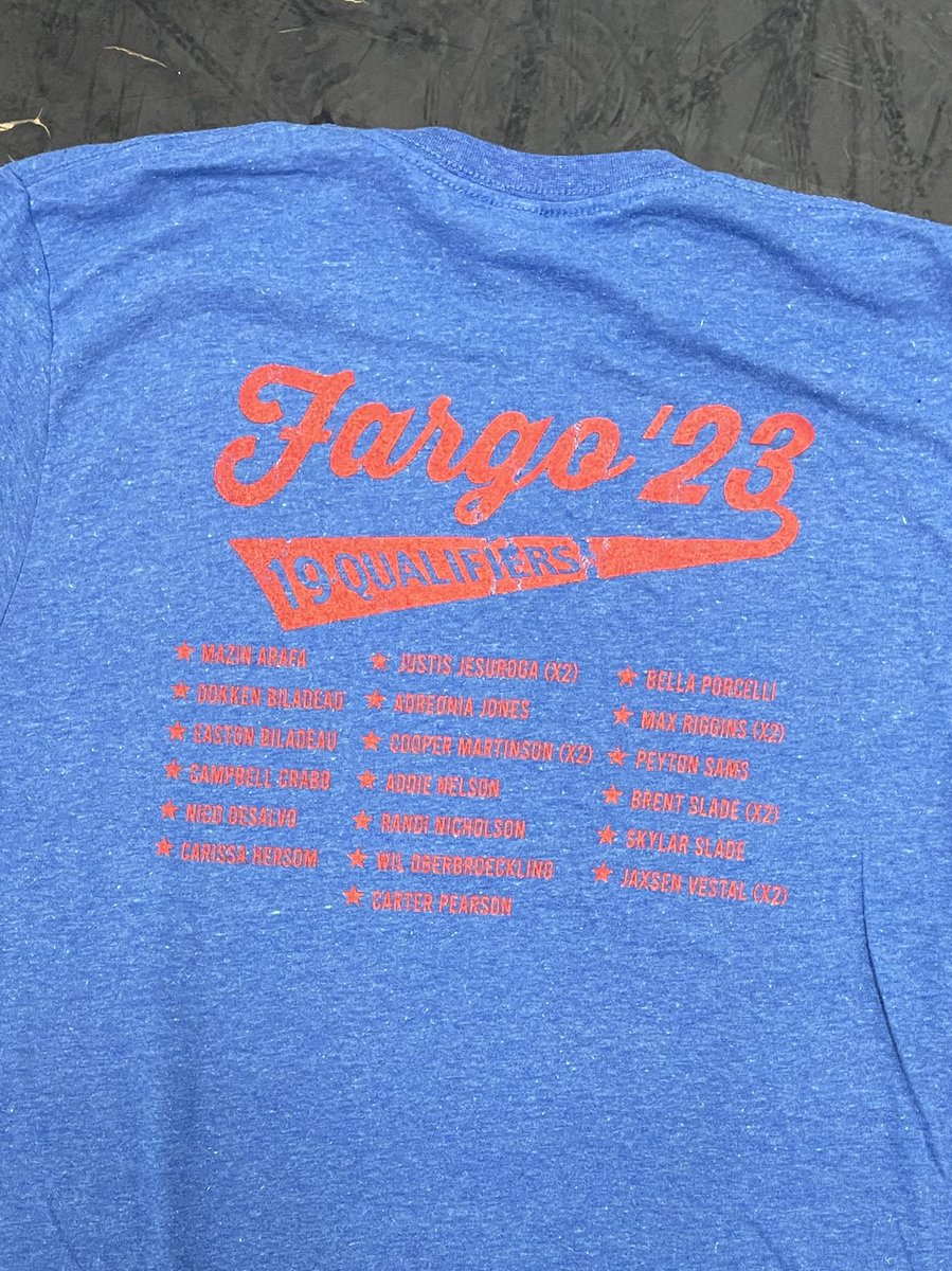 A little treat after BIG ☀️ Summer of training. New <a href="/IronsideApparel/">Ironside Apparel</a> gear is in‼️ <a href="/IronRams/">Iron Rams</a> shirts for our 19 Fargo Qualifiers &amp; <a href="/tlancamps/">TLAN Team Wrestling Camps</a> wrestlers.