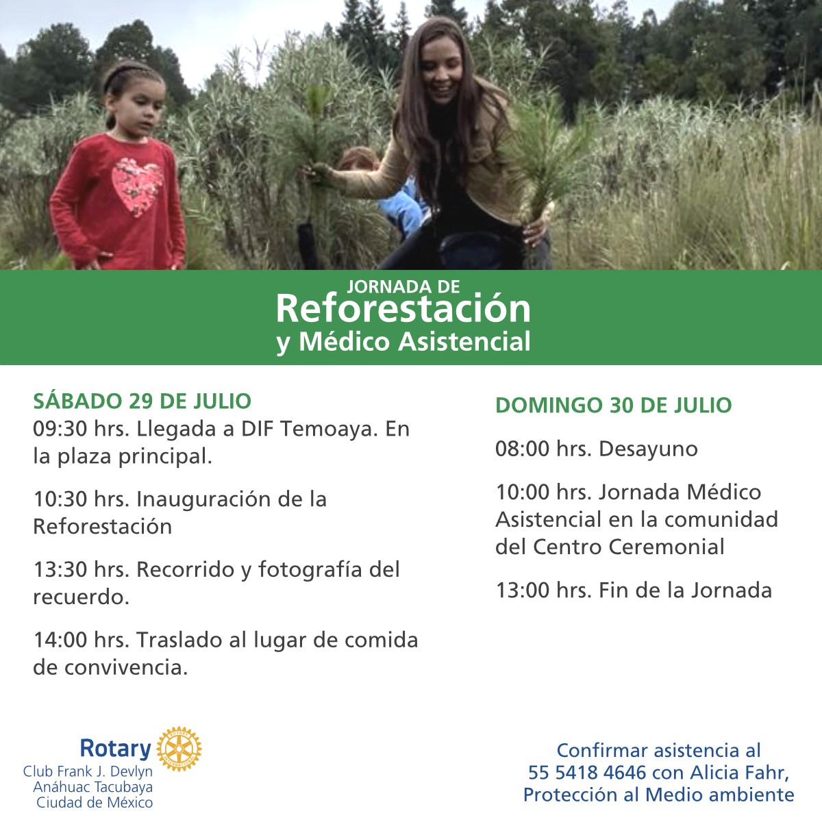 RotaryAnahuacT's tweet image. #SomosRotary #ClubFrankDevlynAnahuacTacubaya #Reforestacion #medioambiente
