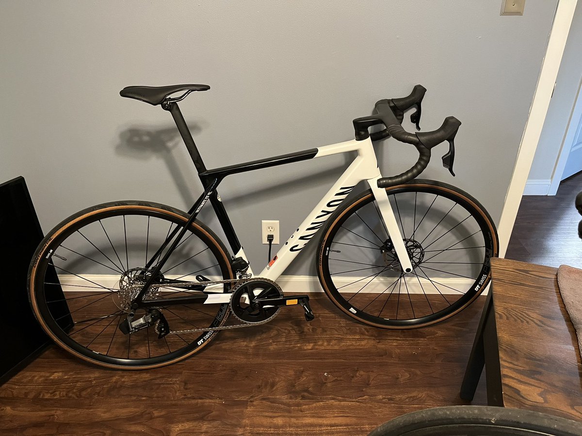odaferg's tweet photo. Meet #TheMotherInLaw everything came well packaged and pretty easy to get set up! Hopefully getting her maiden voyage on Wednesday! Thanks @canyon_bikes https://t.co/E0w3hsCNq3