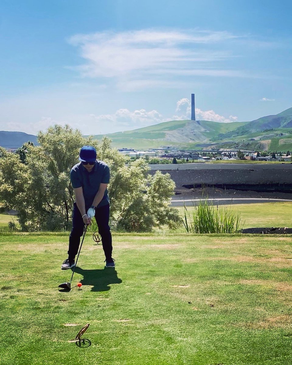 adevey's tweet image. Got to golf Old Works in Anaconda, Montana over the weekend. It was so fun to be back in one of my mission areas. It’s still beautiful! #406 #bigskycountry #mbm4lyfe