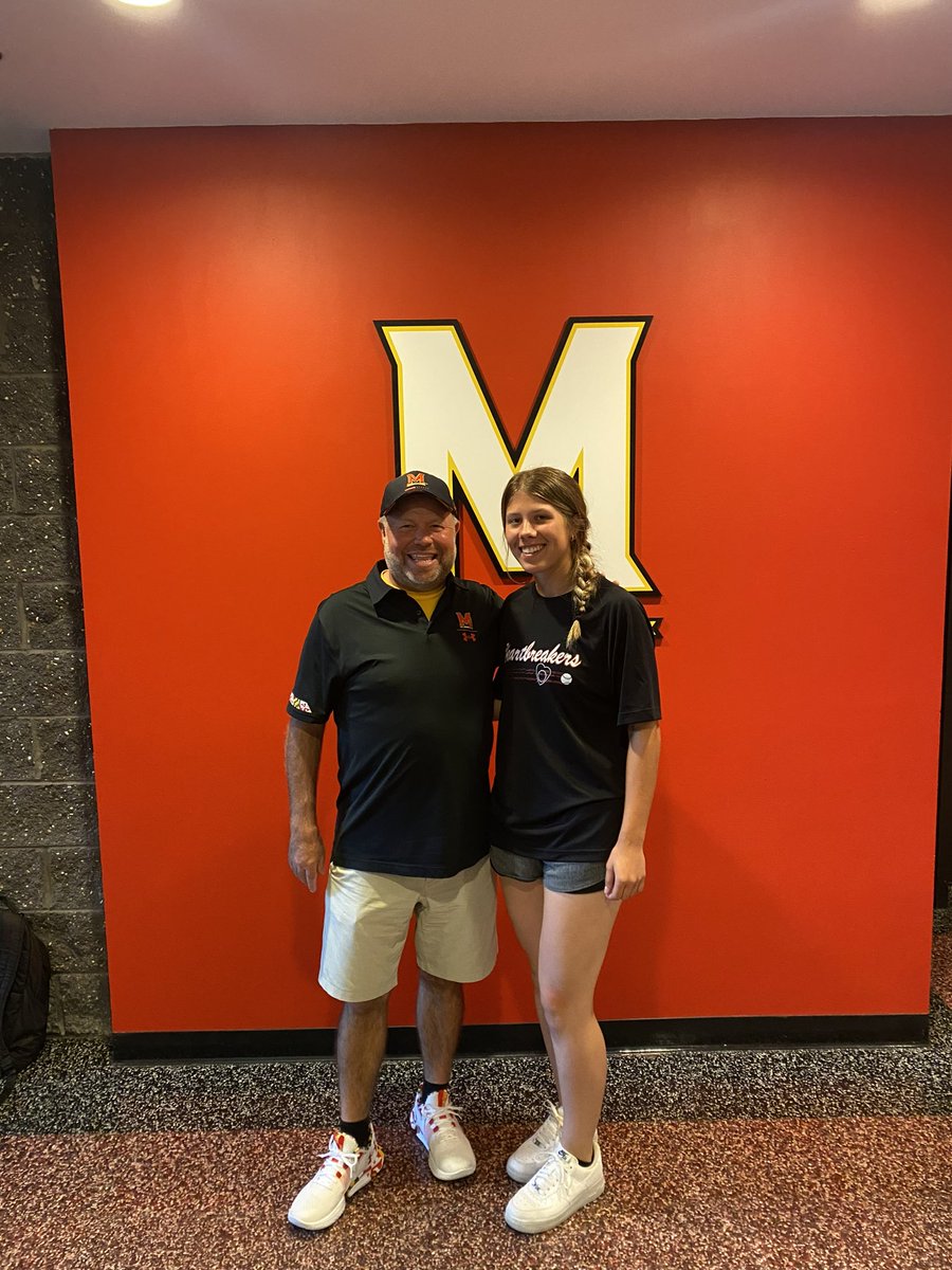 “🚨College Visit🚨” Thank you @TerpsSoftball @GoCoacher & staff for having @2024graciew on campus today. She enjoyed her campus tour, meeting with administration￼ & with ￼Pitching Ace Courtney Wyche💪💔🐢