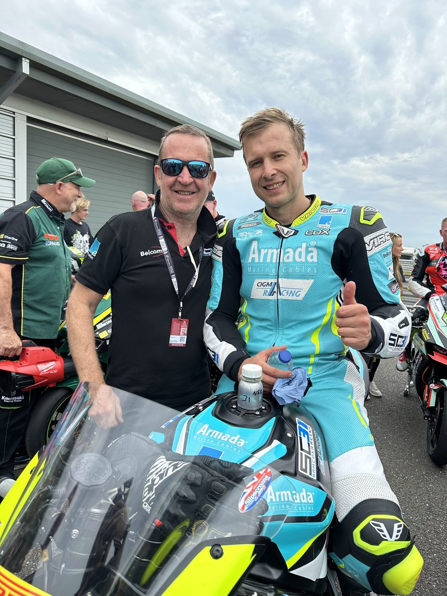 samcoxracing's tweet photo. Round 5 BSB Snetterton complete. 
Progress made with a PB in every session and a great race 🙌🏼 Happy team! Onto Brands Hatch in 2 weeks 💪🏼 https://t.co/8e7pSQxBOx