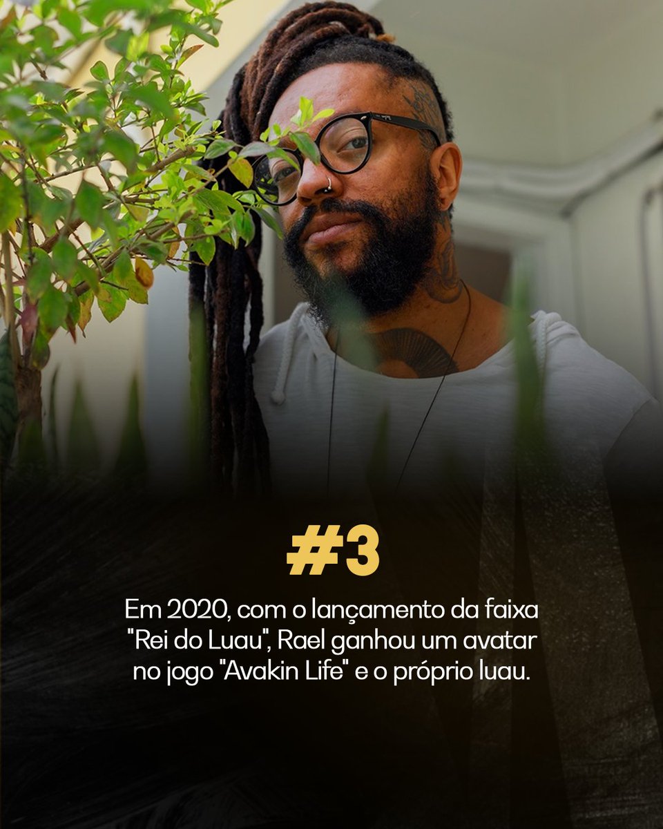 Com uma sonoridade única, o nosso compositor Rael é um maestro em nos fazer refletir sobre a sociedade e a importância do autocuidado ✨

Hoje compartilhamos três curiosidades sobre ele com vocês. E por aí, conhece todas as músicas do Rael?😉

#WCM