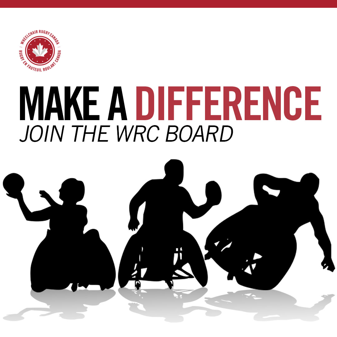 The Wheelchair Rugby Canada Board of Directors is seeking skilled and enthusiastic individuals to join our board. 

Learn more &amp; Apply: bit.ly/43pjHEZ