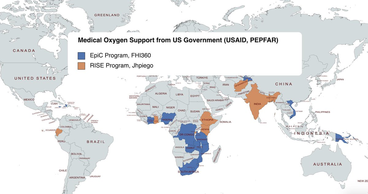 23 countries now getting #OxygenAccess support from @usaidgh & @PEPFAR via @EpiCproj @fhi360 & @RISE @Jhpiego. 🙏 @PowerUSAID & @USAmbPEPFAR. #InvestinOxygen to #SaveLivesNow & prep for next #pandemic #UHC #PPR #EveryBreathCounts
@usaidriseindia #UNGA77 #UHCHLM