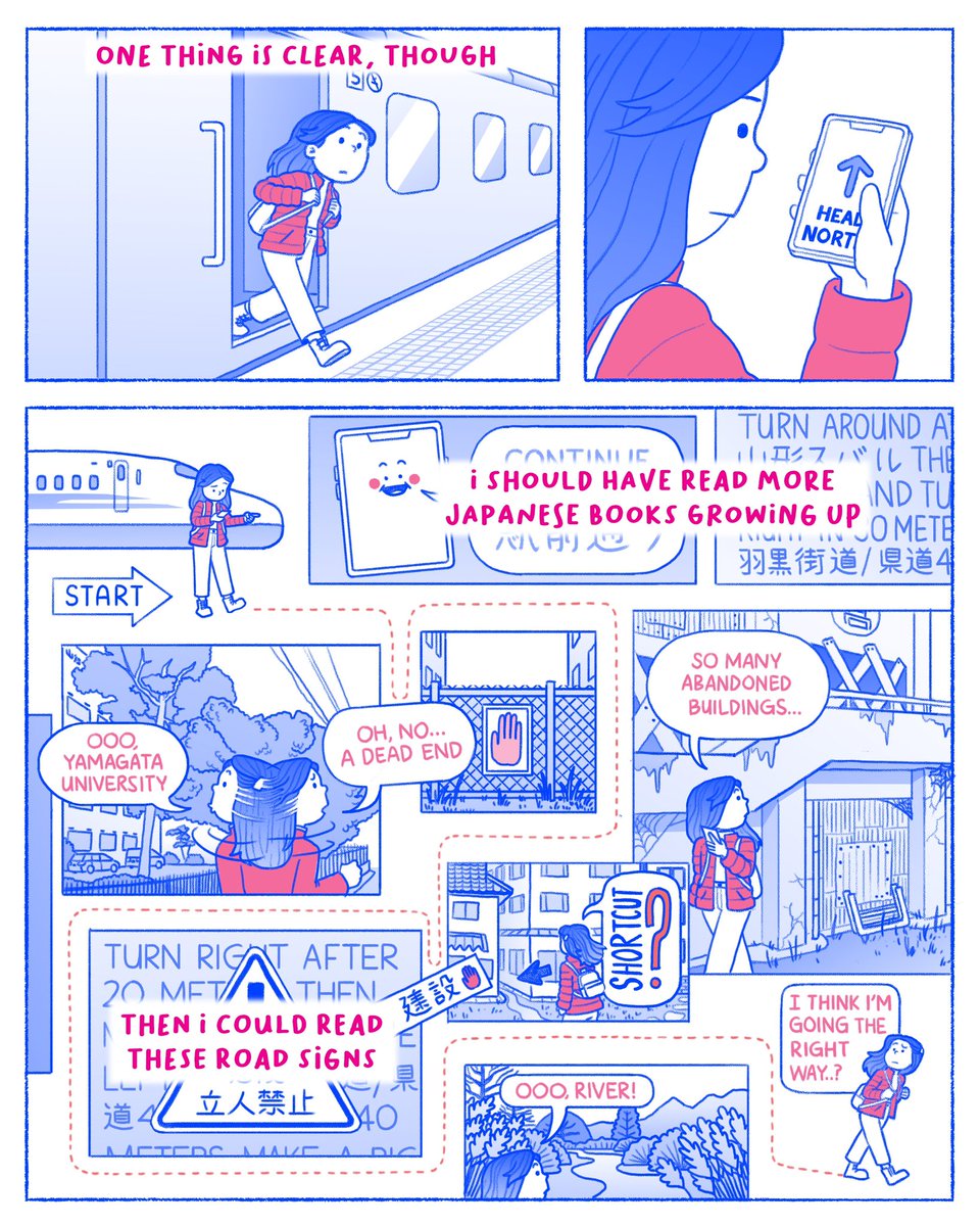 slomomi's tweet photo. Just a comic about little red riding hood looking for her gma (1/2) https://t.co/uMFSsTpSJM