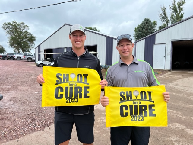 RobSeeCo's tweet photo. Rob-See-Co DSM Jeff Rens sponsored hole 4 at the Shoot 4 Cure cancer fundraiser tournament in Hull, Iowa. It rained for all 18 holes, but the Rob-See-Co team managed to win the tournament! https://t.co/0yKSUcIadn