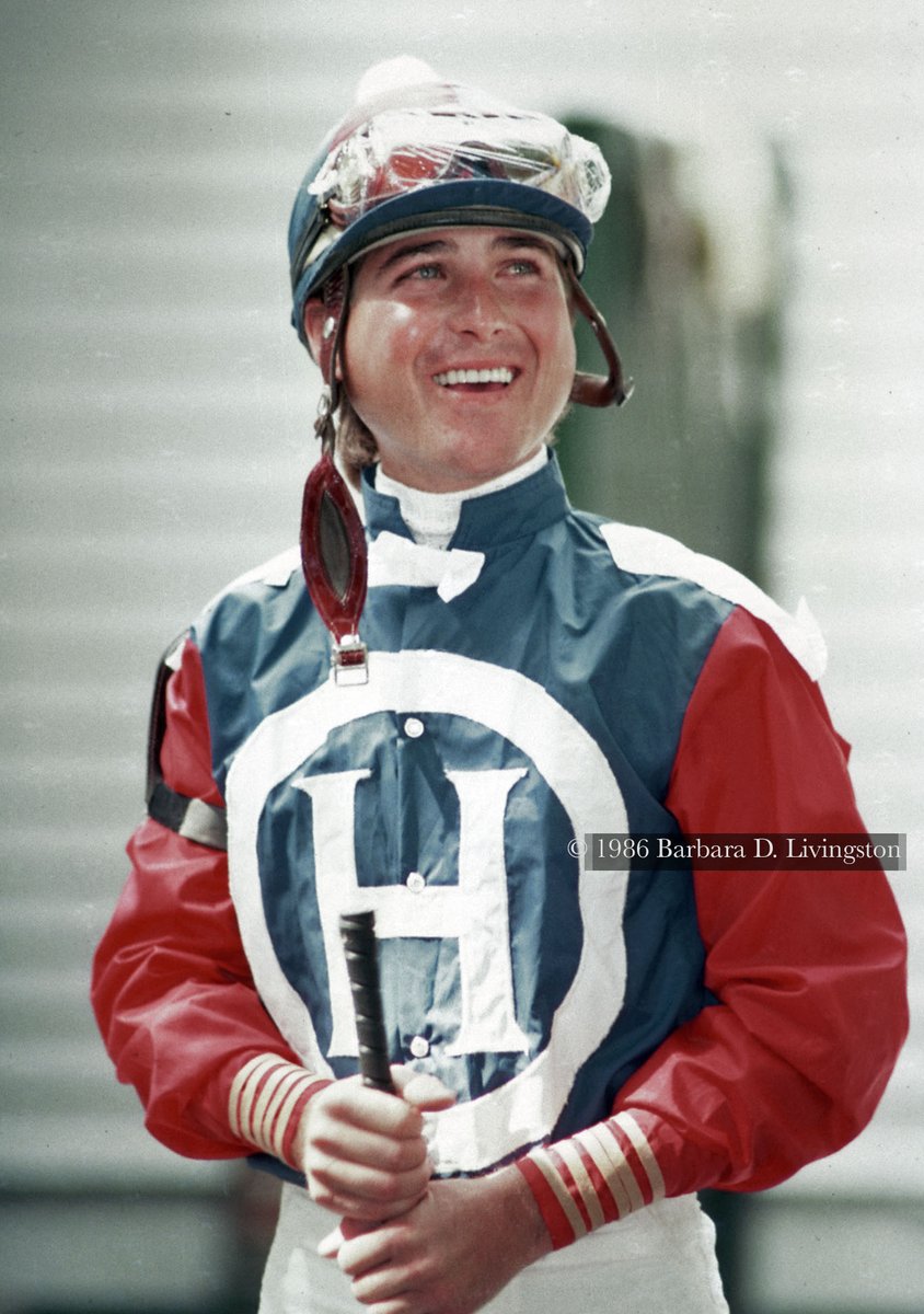 This is an earlier favorite Saratoga jockey portrait....

Randy Romero, 1986

A great rider and great person who overcame so much for so long