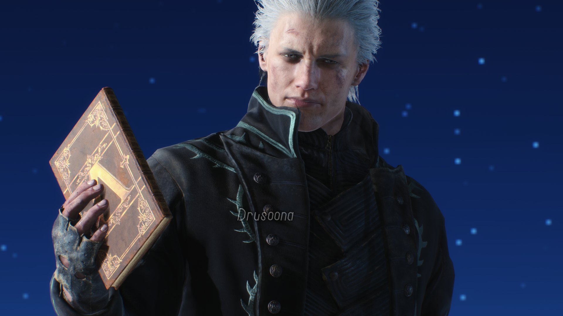 Derahann on X: First time trying to paint Vergil. Screenshot by @drusoona # Vergil #DevilMayCry5 #DMC5 #DevilMayCry #DMC  / X