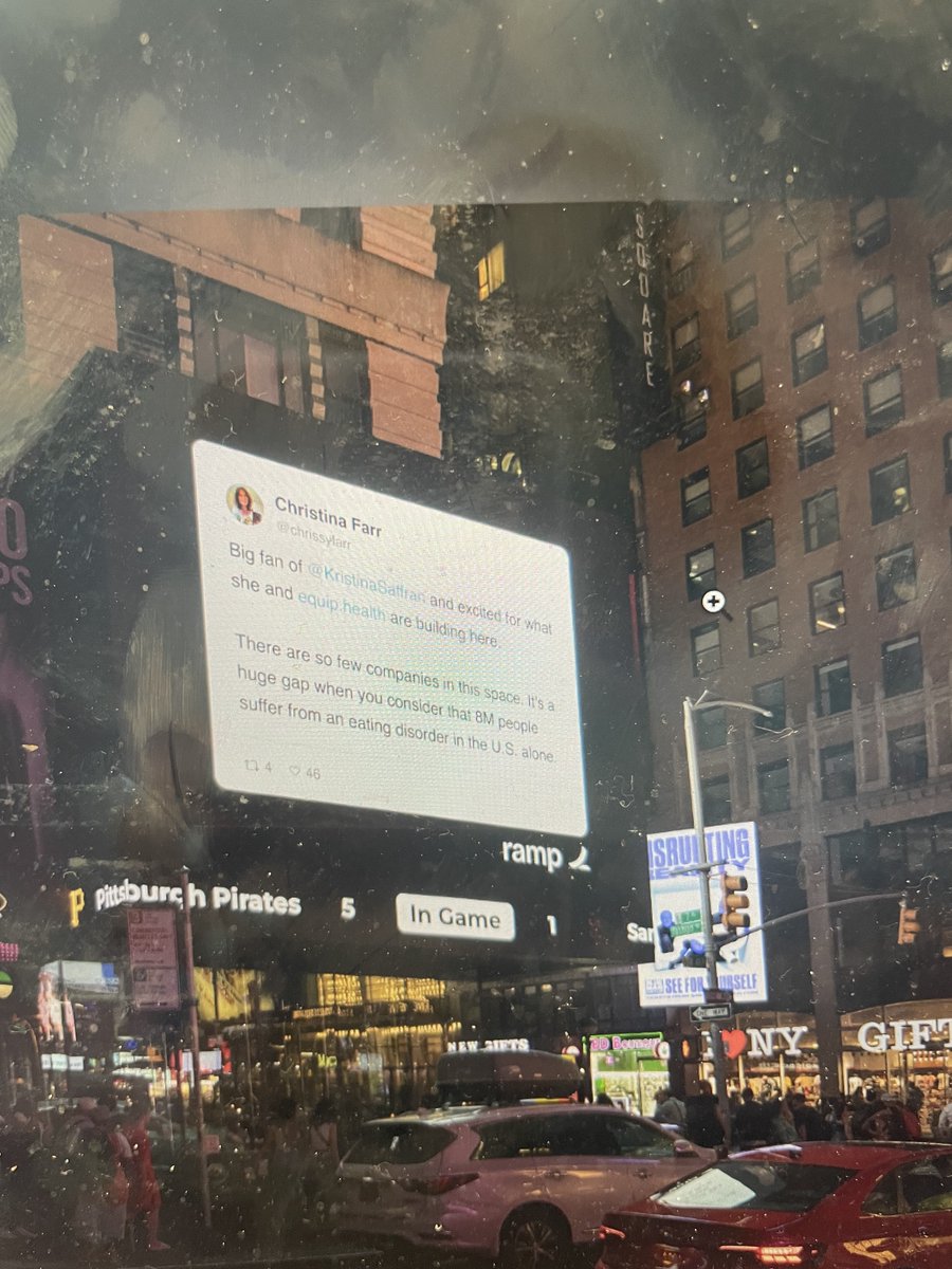Christina Farr (@chrissyfarr) on Twitter photo Apparently one of my tweets is on a billboard in Times Square and I have no idea why. Neither does <a href="/KristinaSaffran/">Kristina Saffran</a>. But we'll take it! Apparently one of my tweets is on a billboard in Times Square and I have no idea why. Neither does <a href="/KristinaSaffran/">Kristina Saffran</a>. But we'll take it!
