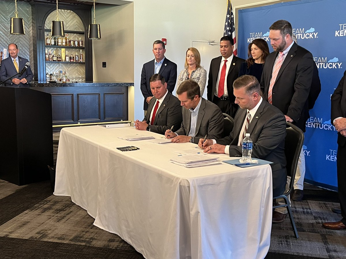 Governor Andy Beshear signs emergency sports betting regulations into law. The purpose is to get started with sports betting in time for football season. #EyewitnessWV