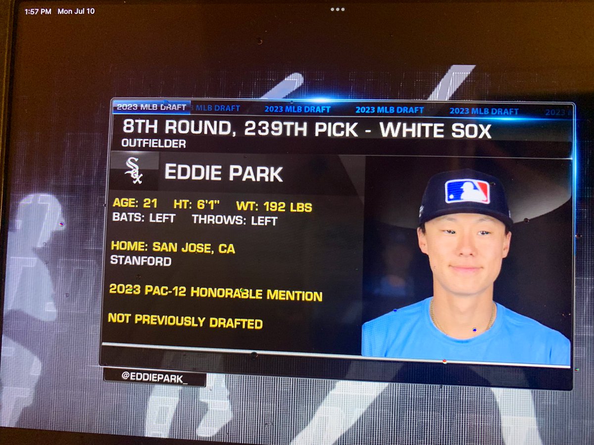 Another #PottersLegend drafted today! The hit machine @eddiepark__  heading to Chicago!! Another Hat I gotta get! Congratulations!! #PotterUp @PhantomRadio60