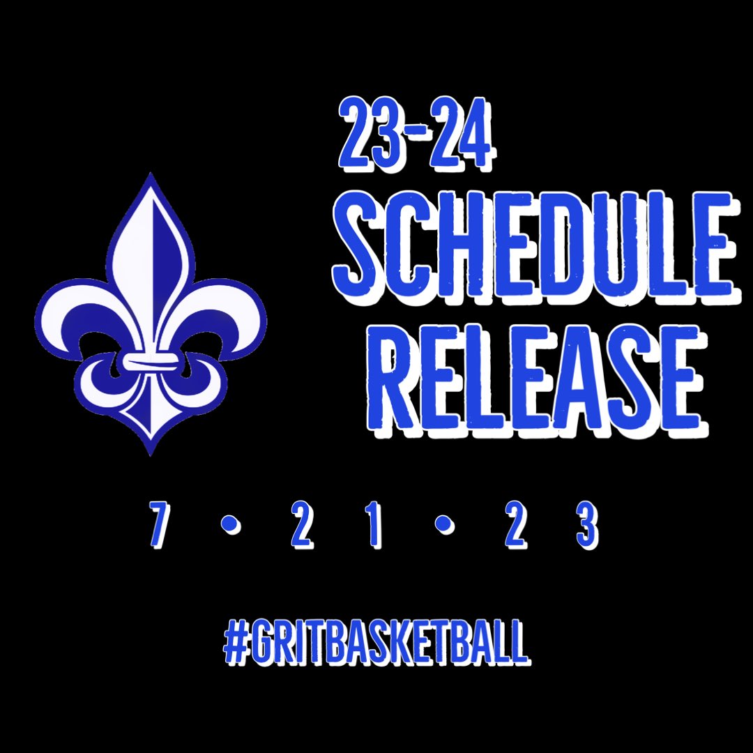 WestFelBBall's tweet photo. 🚨ATTENTION SAINTS NATION🚨

The 2023-24 West Feliciana Boys Basketball Schedule will be released July 21st. Over the next two weeks, we will take a season preview into our big matchups for the season. GET READY!!!

#GRITBASKETBALL 
#WeAreWestFel⚜️ https://t.co/qY1iV4RNAd