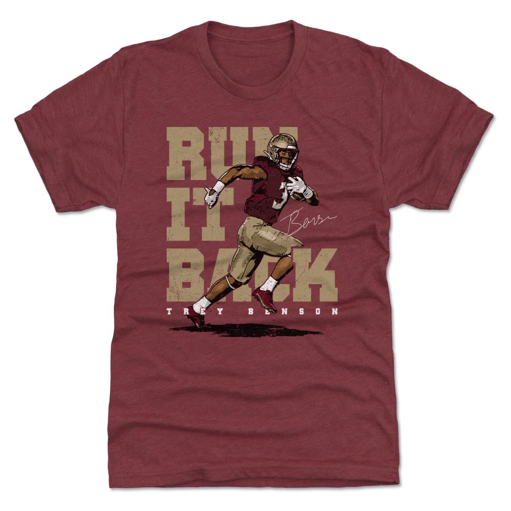 We’re giving away a SIGNED Trey Benson “RUN IT BACK” t-shirt 👀🔥

To qualify - 
1. Like this tweet
2. Retweet this tweet
3. Follow @trey_uno1 
4. Follow <a href="/JustWinMGMT/">Just Win Management Group</a> 

Winner will be announced 7/17/2023

This design is now available for purchase at TREYBENSON3.COM

#NIL