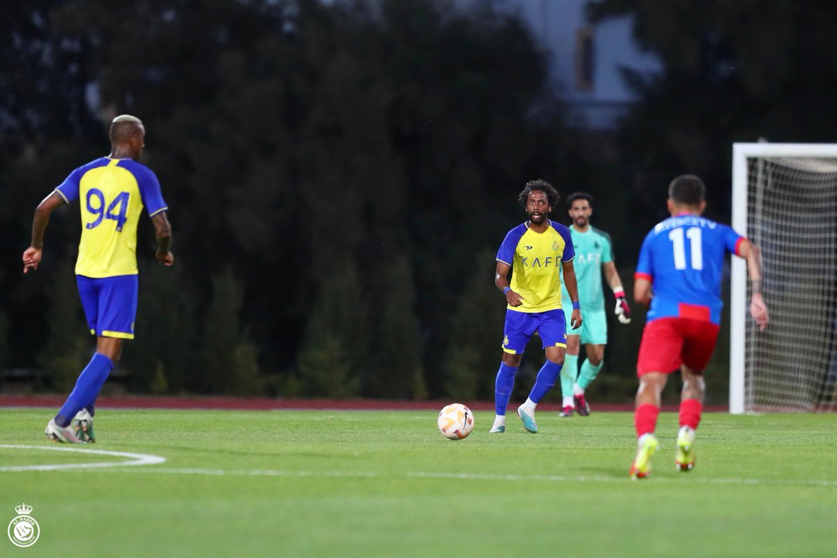 AlNassrFC's tweet photo. ⏱️ | 77’
#النصر 2
الفيركا 0

دخـول  | علي الحسن - عبدالعزيز العليوة
خروج | اندرسون تاليسكا - محمد صهلولي
#النصر_الفيركا البرتغالي
#النصرفيالبرتغال 💛 https://t.co/83iCszrKFU