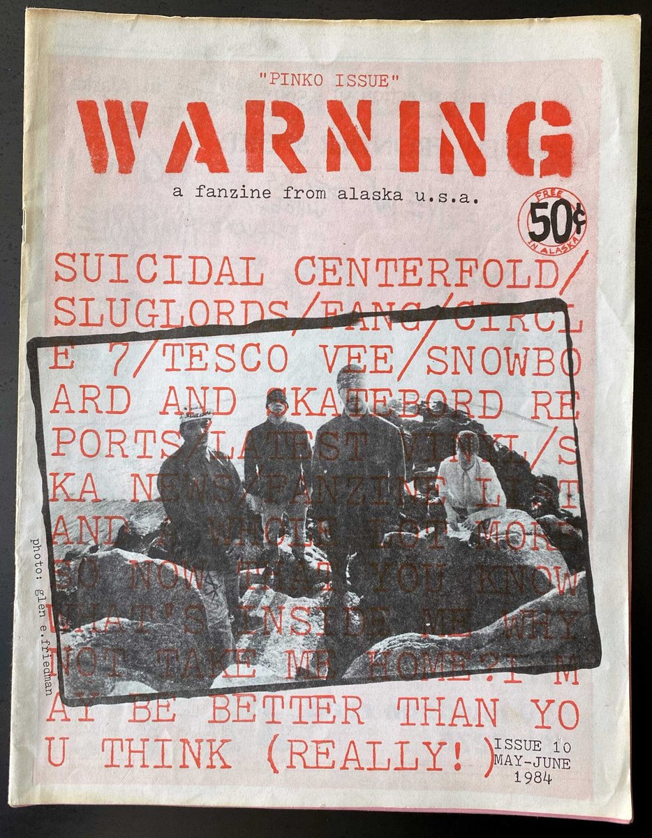 SONIC REDUCER July 15 lets play some Alaska punk.
I have a few things -
Skate Death, Psychedelic Skeletons, Clyng-Onz
But I'm looking for more! Got any Alaska punk requests?
Also this Thurs night / Fri morning doing a variety mix from 1am to 5am.
WARNING - a 1980s AK zine
