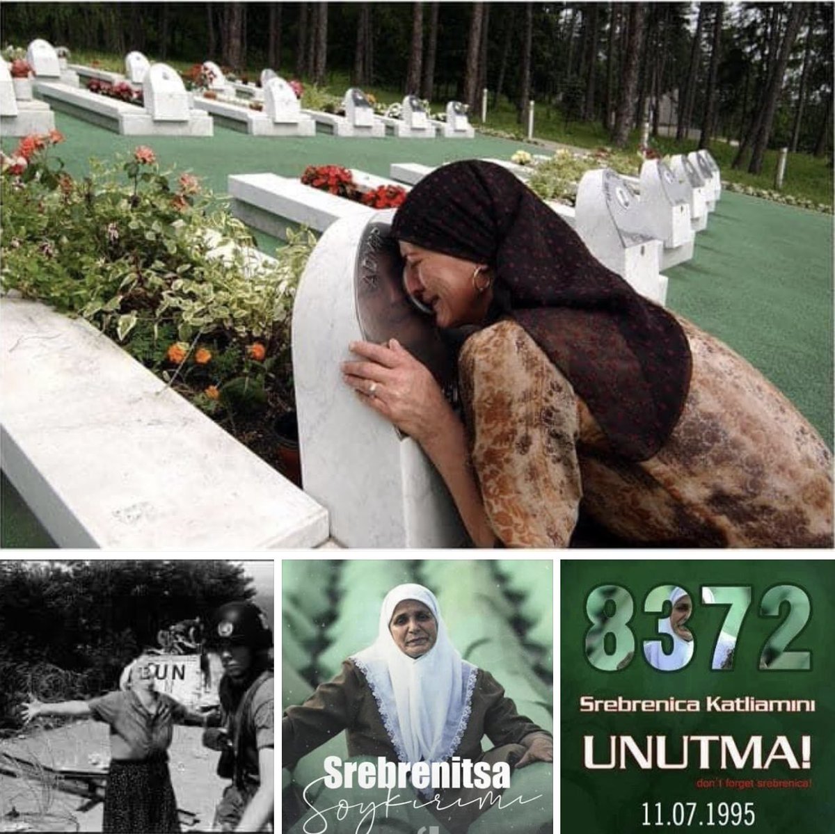 UNUTMA!!! 1991-95 Yugoslavyada’ki İç Savaşta Ratko Miladiç komutasında ağır silahlar’la donatılmış Sırp Ordusu,Bosna Hersek’in #Srebrenitsa kentinde sözde değil gerçek SOYKIRIM yaptı.Sırp Askerleri 400 Hollandalı Birleşmiş Milletler askerinin gözü önünde aralarında çocuk,kadın