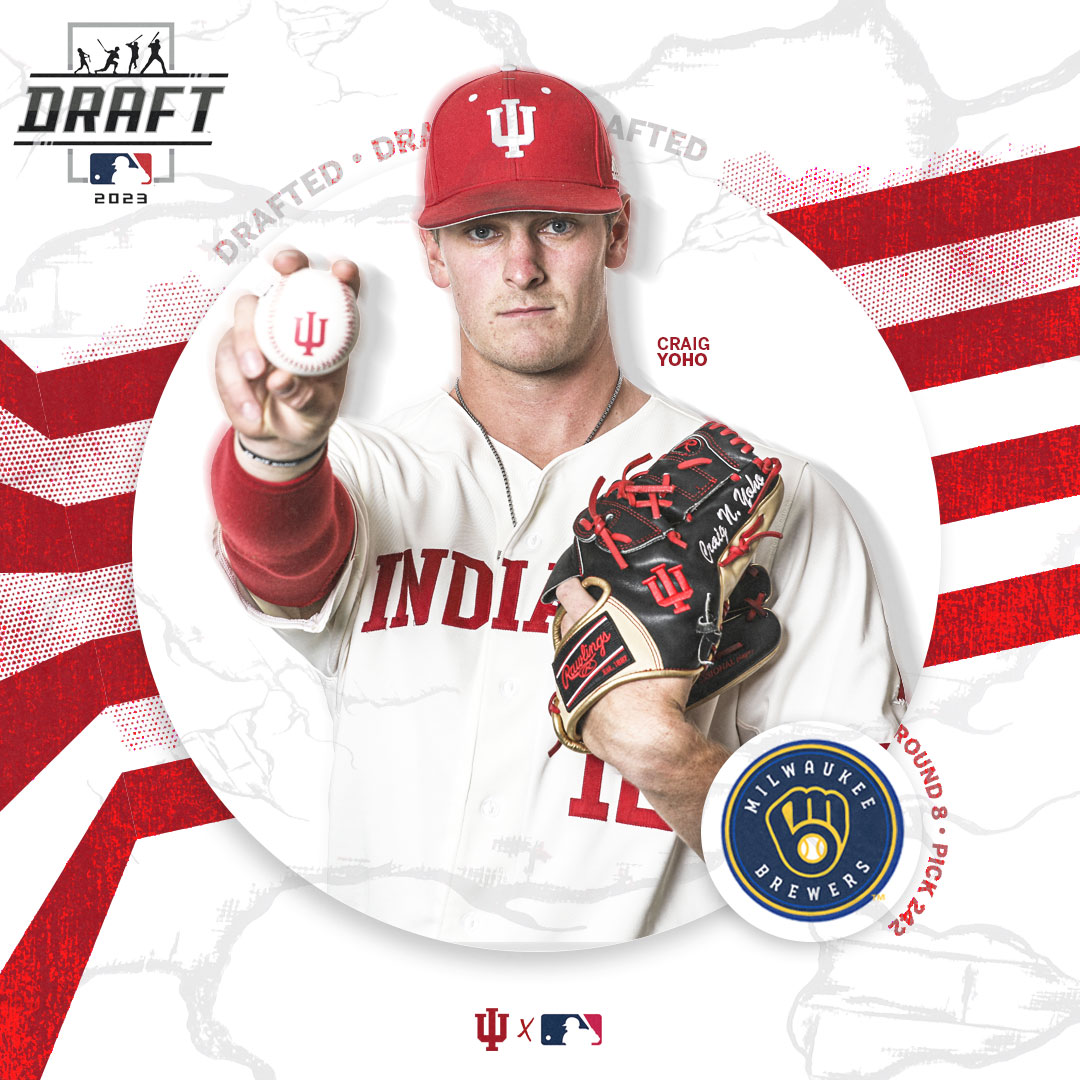 Roll down the barrel 🛢️

Craig Yoho selected in the eighth round of the #MLBDraft by the <a href="/Brewers/">Milwaukee Brewers</a> 

#ProIU | <a href="/YohoCraig/">Craig N. Yoho</a> | #ThisIsMyCrew