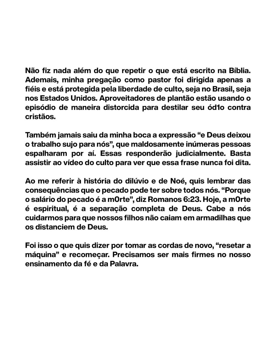 andrevaladao's tweet photo. 🙏🏻 💔 O nível da deturpação, ataque e cancelamento tem sido indizível. Tomaram uma fala minha fora de um contexto, a cortaram e espalharam em mídias adversas, ah, como isso tem causado em mim e minha família um dano terrível, porém minha justiça vem de #Deus e minha paz Nele está. 

Avanço e prossigo com minha fé em #Jesus e Sua sagrada Palavra. Deus é justo, fiel e poderoso.