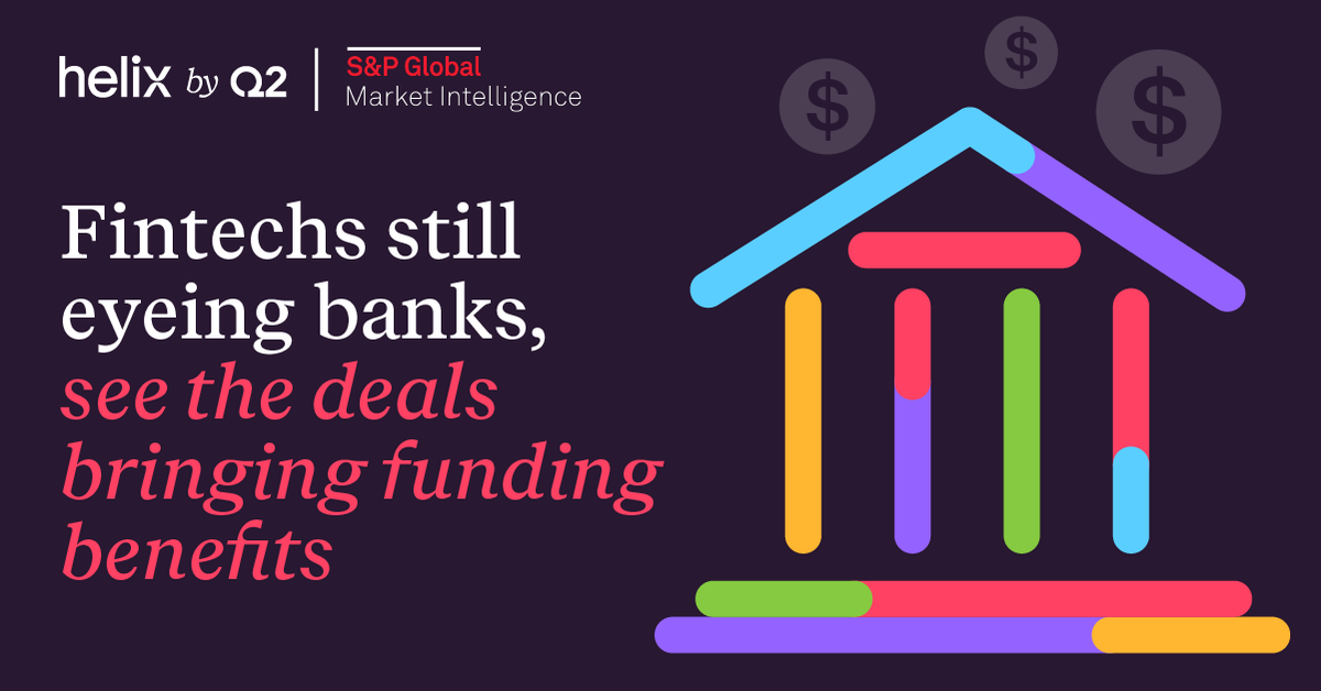helixbyq2's tweet photo. #Fintechs still want to buy #banks, but the bar is higher than ever to get investor and regulator approval. Helix GM @ahonsarkar talks to @SPGMarketIntel about the current challenges. 

Read the article to learn more. ➡️ https://t.co/BVWMfjftYH

@Yizhu_Wang_ @TomMason_SPGMI https://t.co/q91fgCdzDu