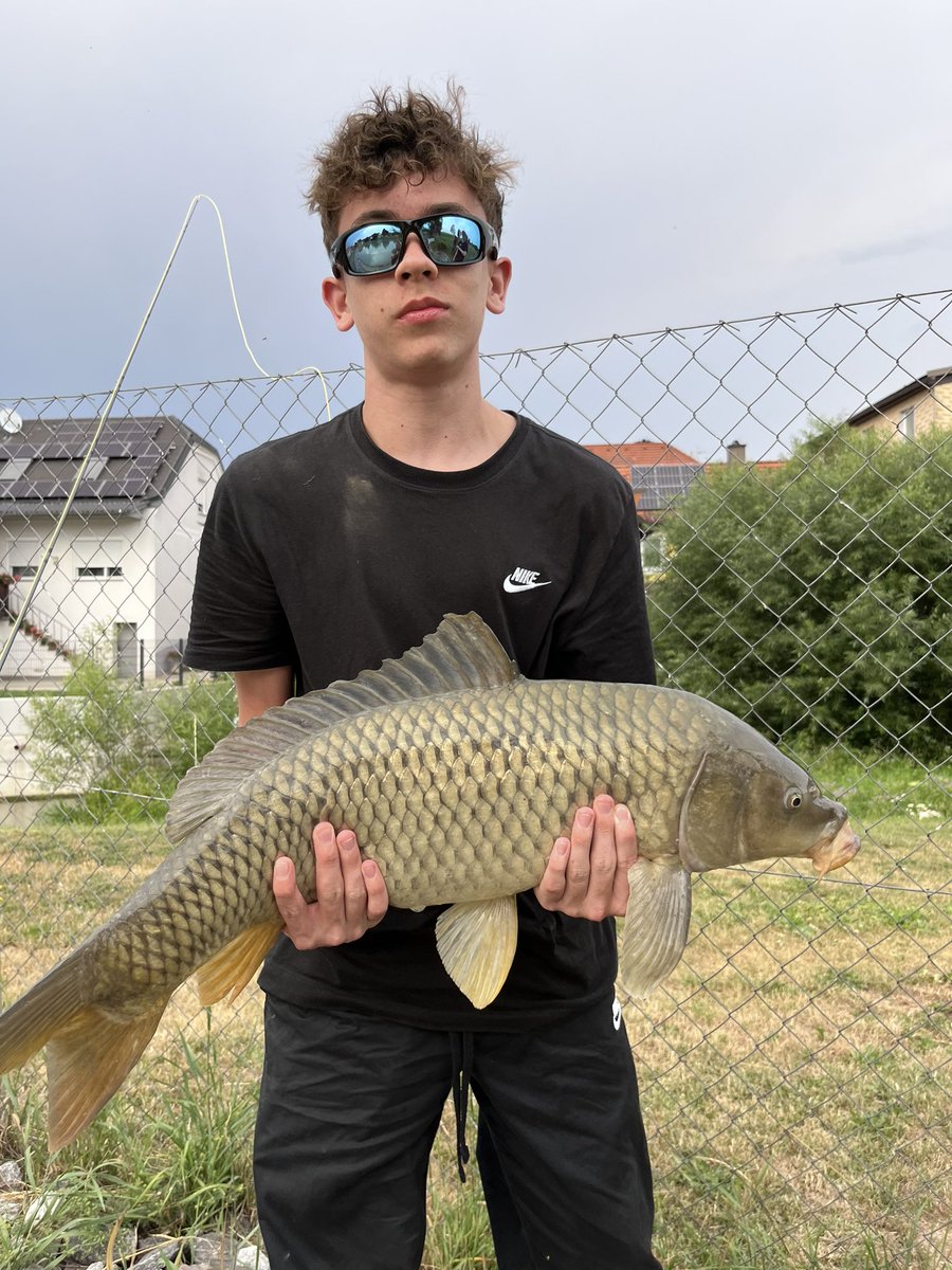 1st #carponfly and also 1st fish! #petriheil to my boy